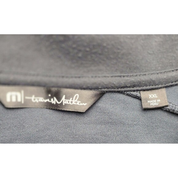 Travis Mathew Men's XXL Black 1/4 Zip Diamante Country Club Pullover - Picture 3 of 9